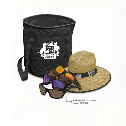 Wet Bucket + Straw Hat + Sunnies Bundle