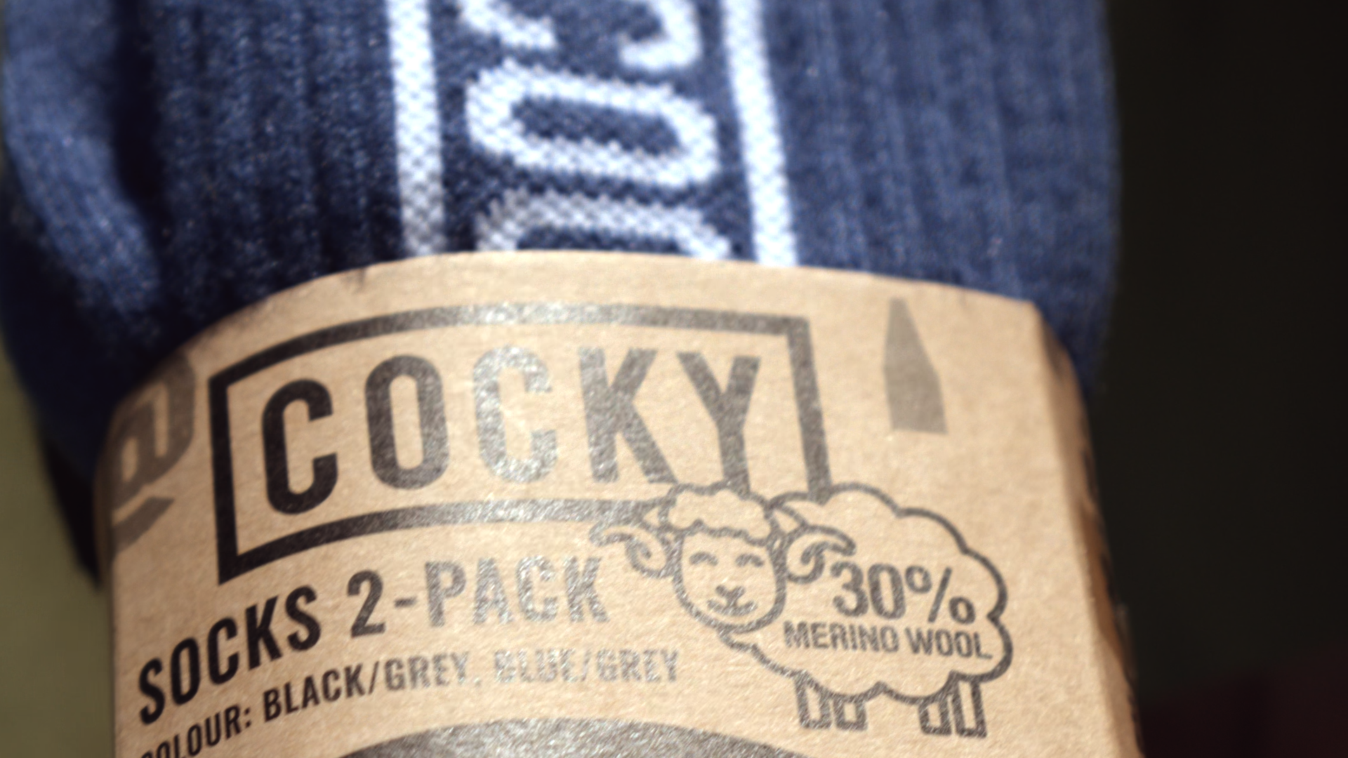 Cocky Merino Blend Socks 2-Pack